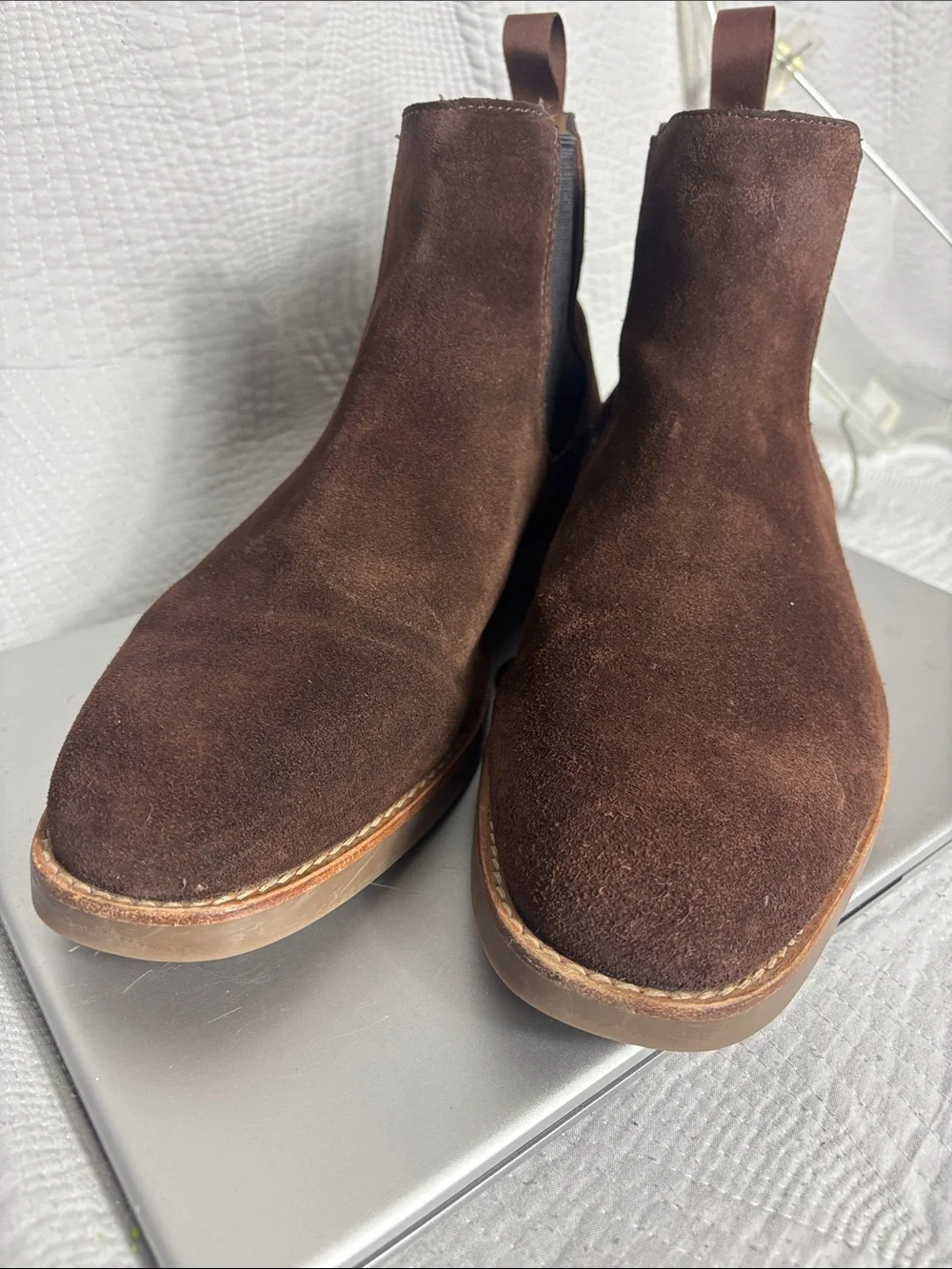 J. Crew Brown Suede Chelsea Chukka Boots